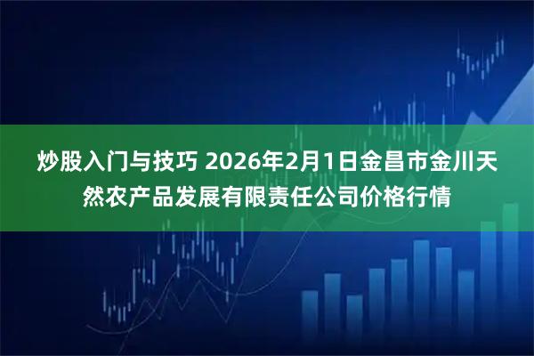 炒股入门与技巧 2026年2月1日金昌市金川天然农产品发展有限责任公司价格行情
