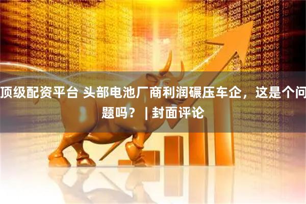 顶级配资平台 头部电池厂商利润碾压车企，这是个问题吗？ | 封面评论